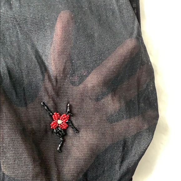 Vivienne Tam hand beaded mesh sleeveless top - Picture 6 of 6